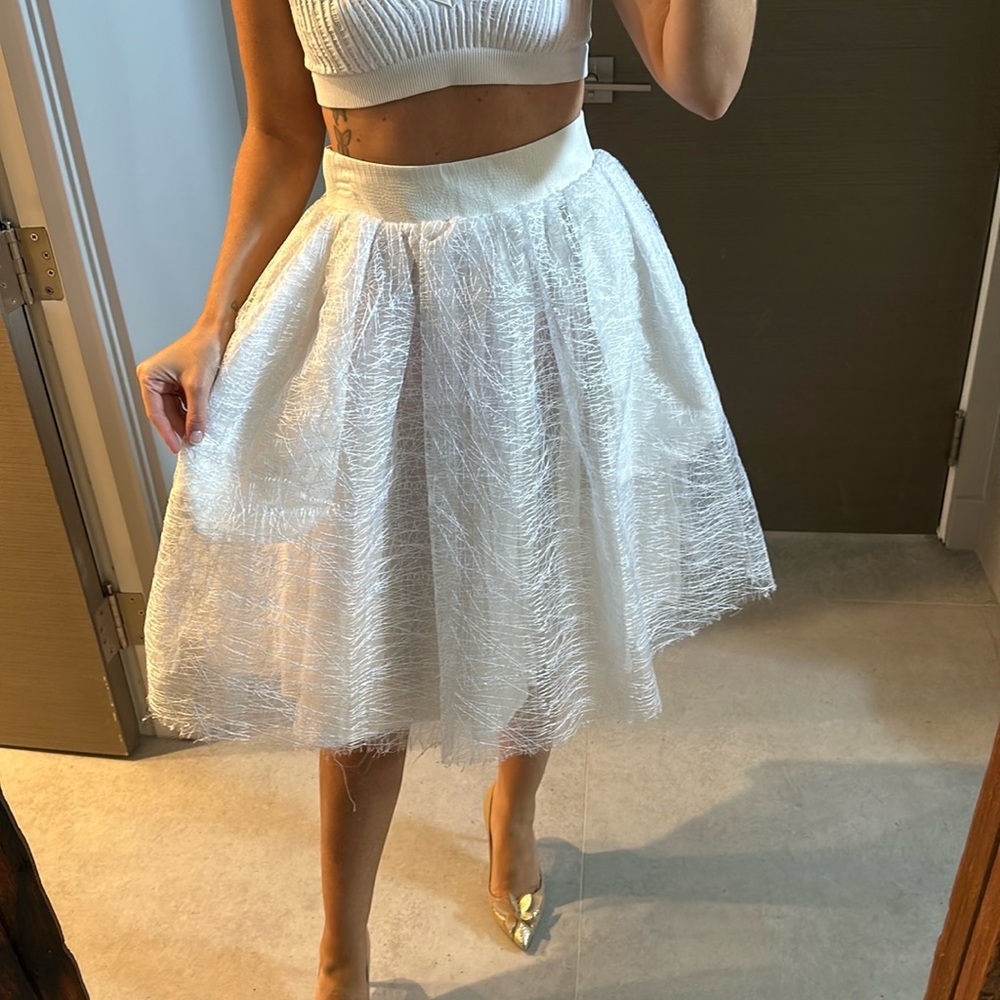 White skirt